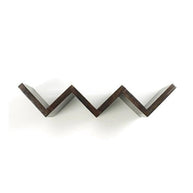 Wooden Handicrafted W Shape Designer Floating Wall Shelves - WoodenTwist