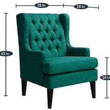 Wooden Wing Armchair Comfort for Backrest (Walnut Legs) - WoodenTwist