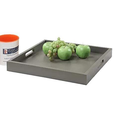 MDF wood serving tray in White colour