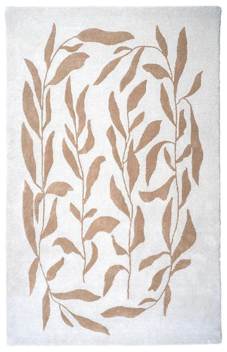 Botanical Wool Rug Runner for Bedroom/Living Area/Home with Anti Slip Backing - WoodenTwist