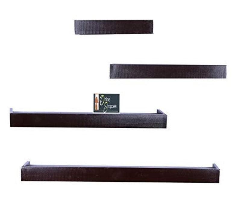Wooden Rectangular Floating Wall Shelves set of 4 - WoodenTwist