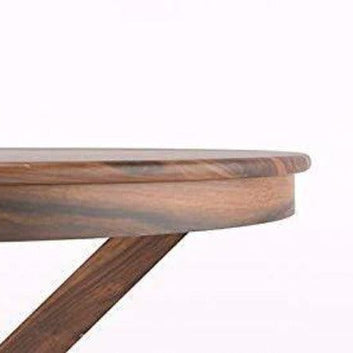 Round Dining Table with Seater 4 Chair And One Table (Teak Wood) - WoodenTwist