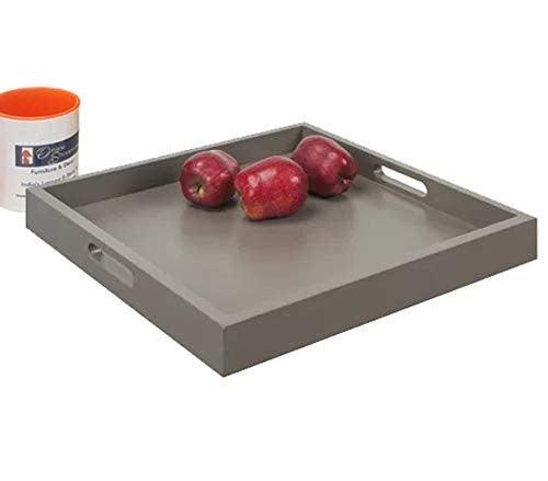 MDF wood serving tray in Red colour