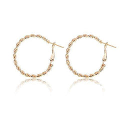 hollow circle earrings