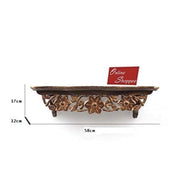 Wooden Fancy Floating Wall Bracket/Book Rack - WoodenTwist