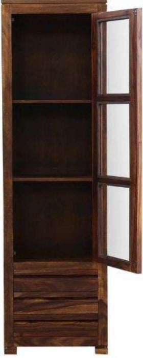 Handmade Book Case in Provincial Finishing Included Drawers (Teak Wood) - WoodenTwist