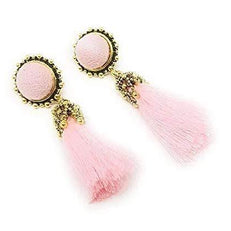 pink drop earrings