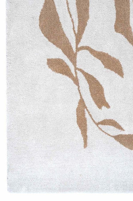 Botanical Wool Rug Runner for Bedroom/Living Area/Home with Anti Slip Backing - WoodenTwist