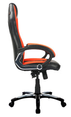 High Back Slim Designer Gaming Chair Black / Orange - WoodenTwist