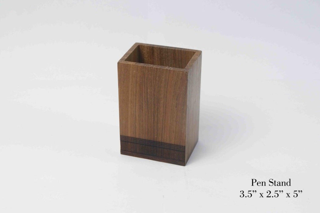 Teak Wood Mini Desk Organizer - WoodenTwist