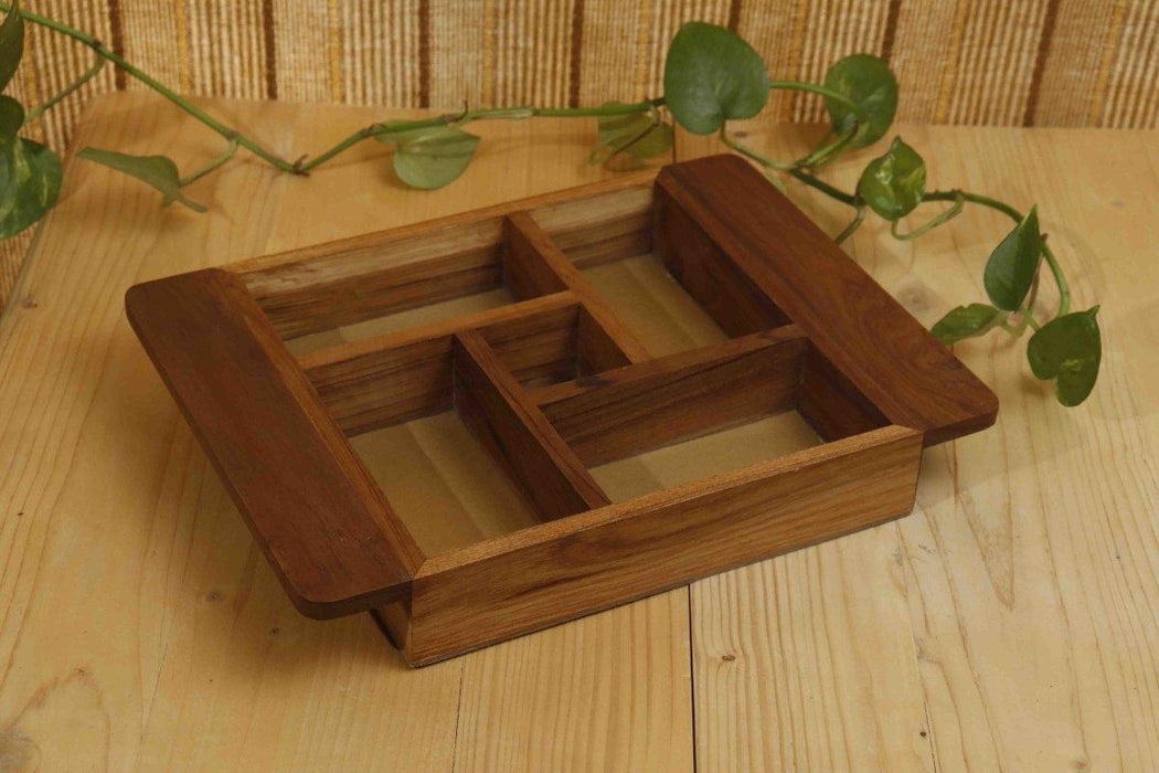 Teak Wood Multi-Purpose Tray - WoodenTwist