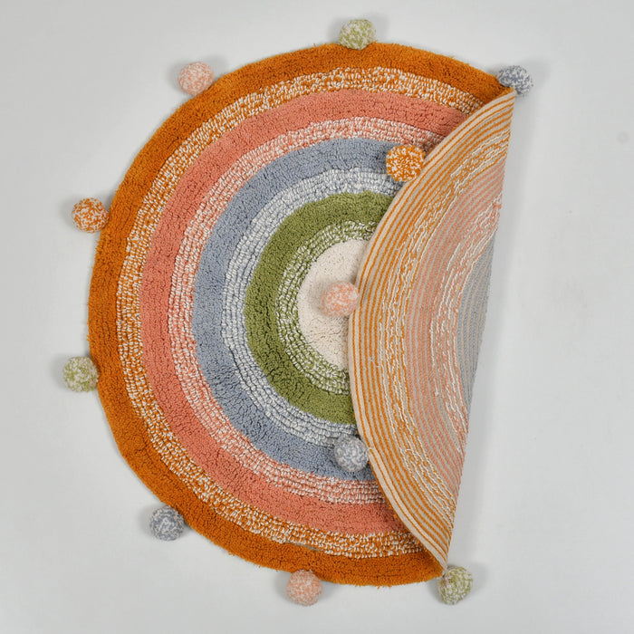Round Multicolor Bathmat - WoodenTwist