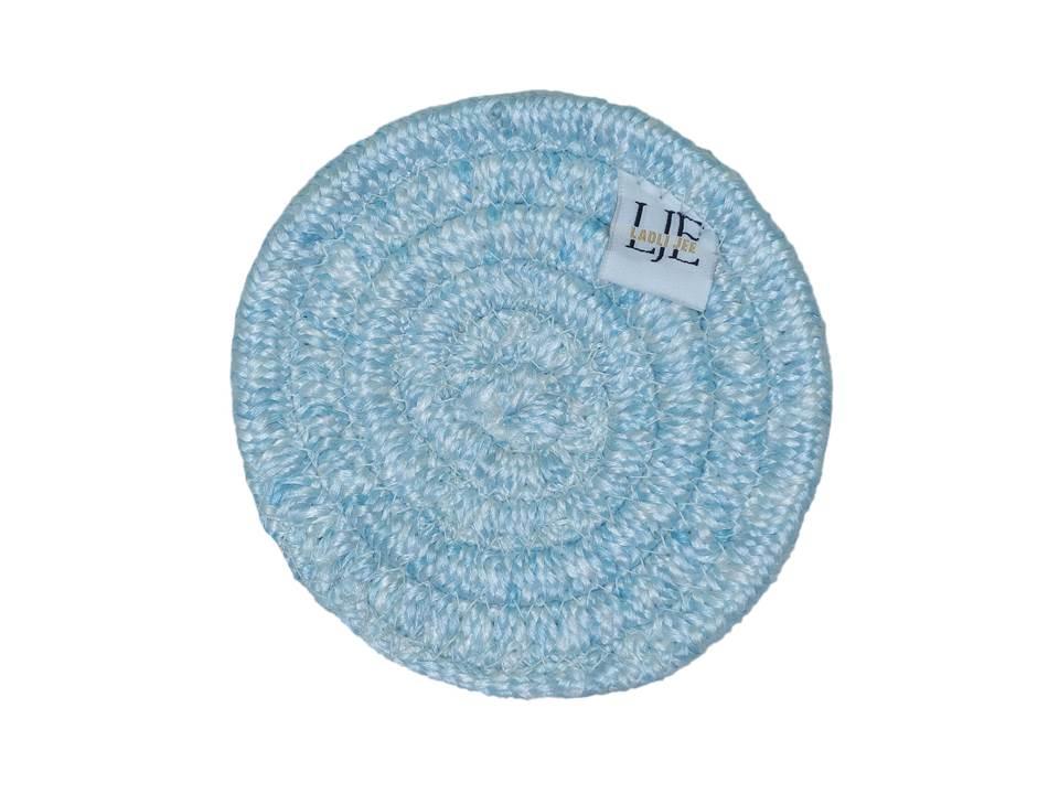 Ladli Jee Polyster Round Coaster Set (6 PCS Set) Machine Washable Absorbent Size: 5 inch Diameter - WoodenTwist