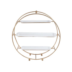 Three Tier Metal Buffet Platter - WoodenTwist