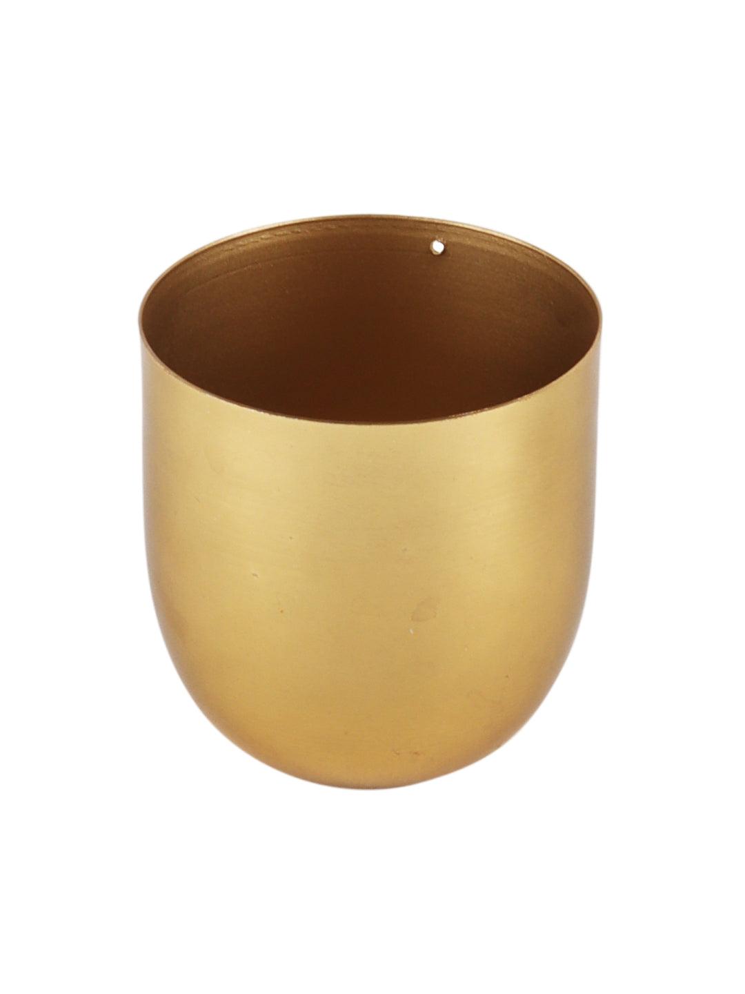 Gold Small Plating Planter (Set of 2) - WoodenTwist