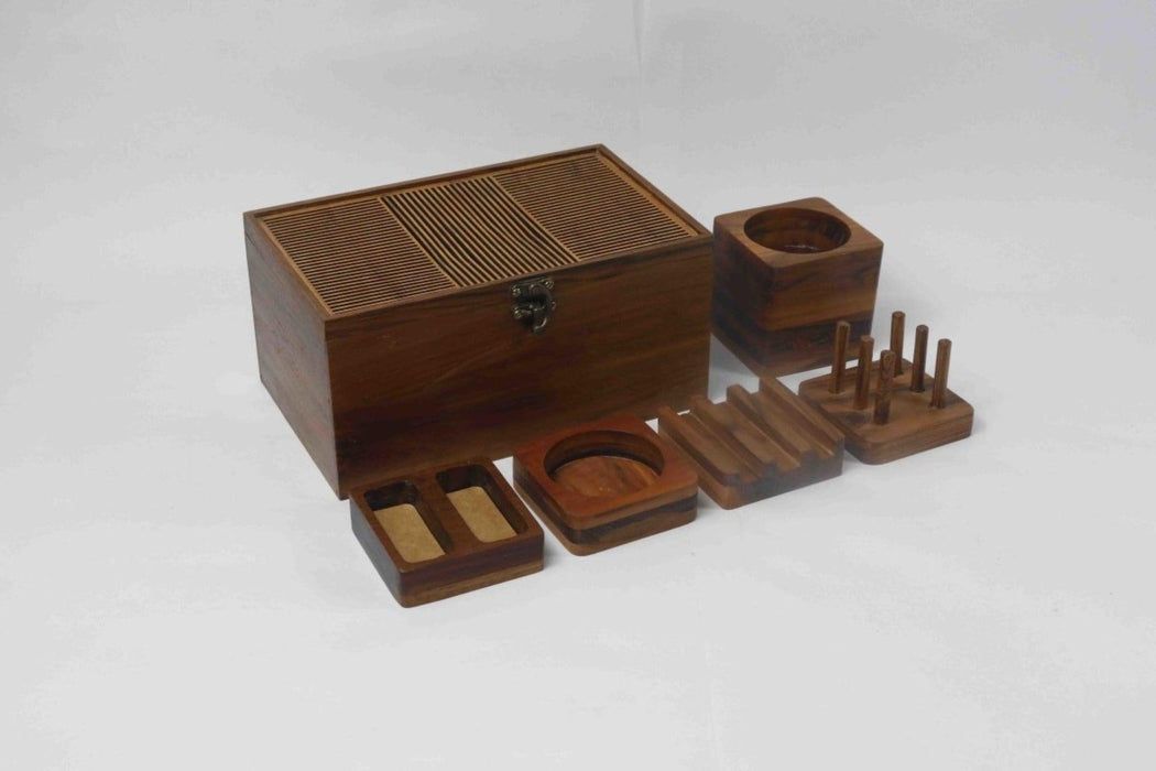 Office 5-Piece Desk Organizer - WoodenTwist