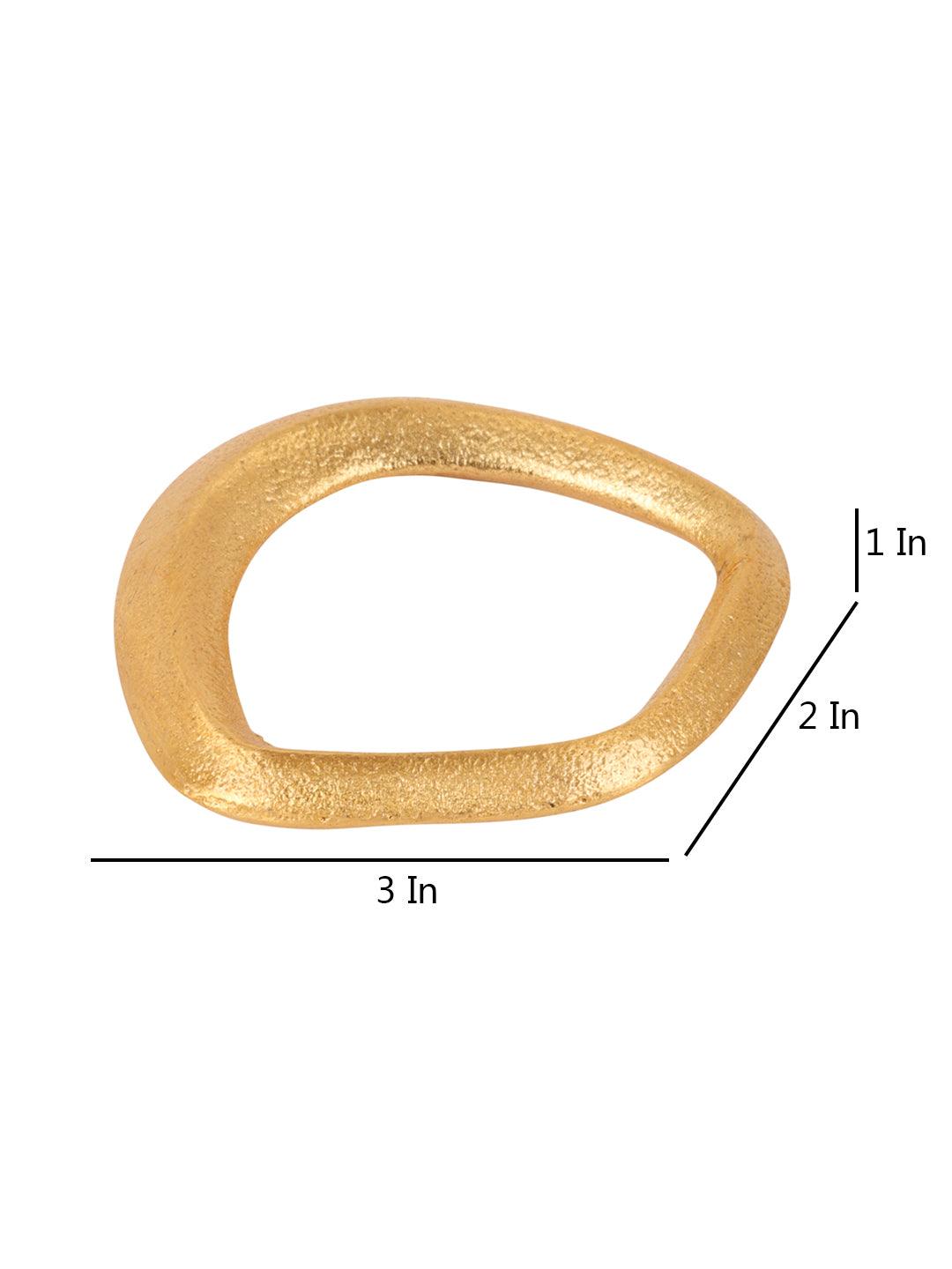 Gold Ring Napkin Ring (Se of 6) - WoodenTwist