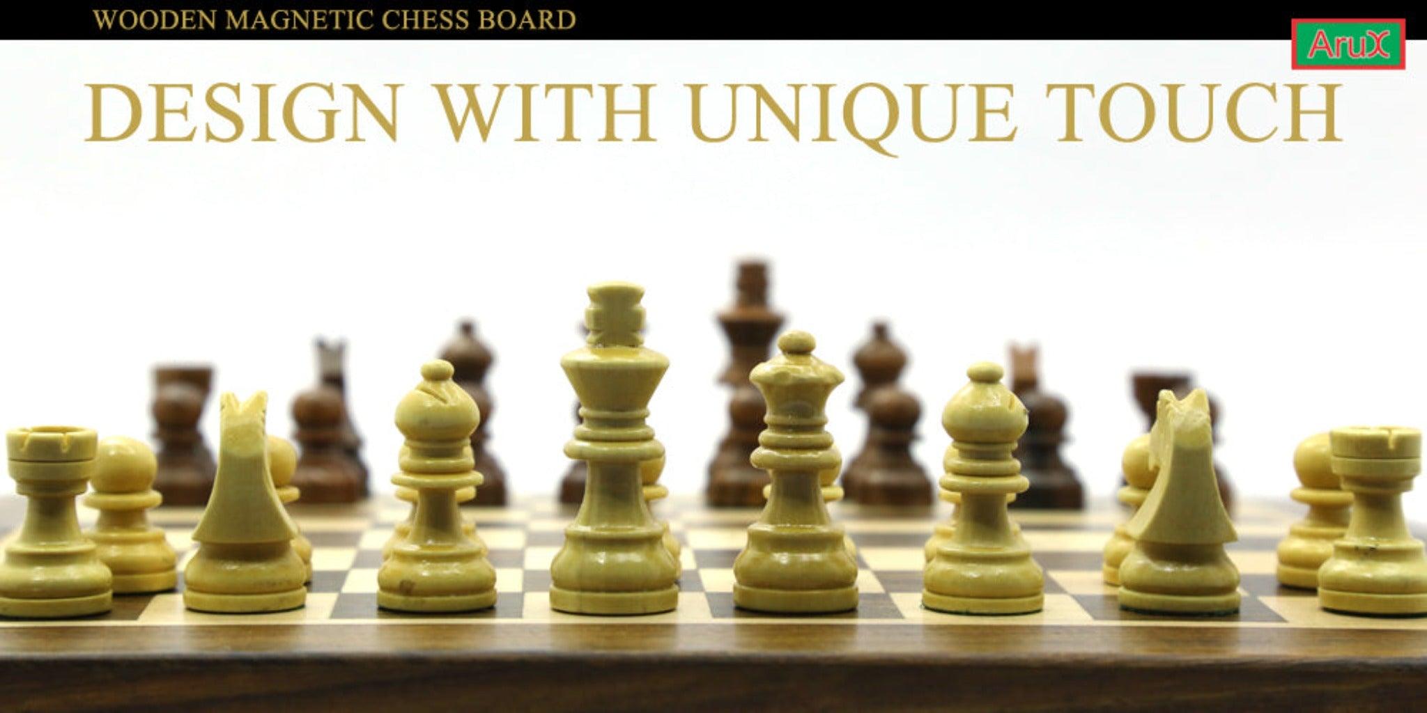 Wooden Chess Magnetic 12 Inches Foldable - WoodenTwist