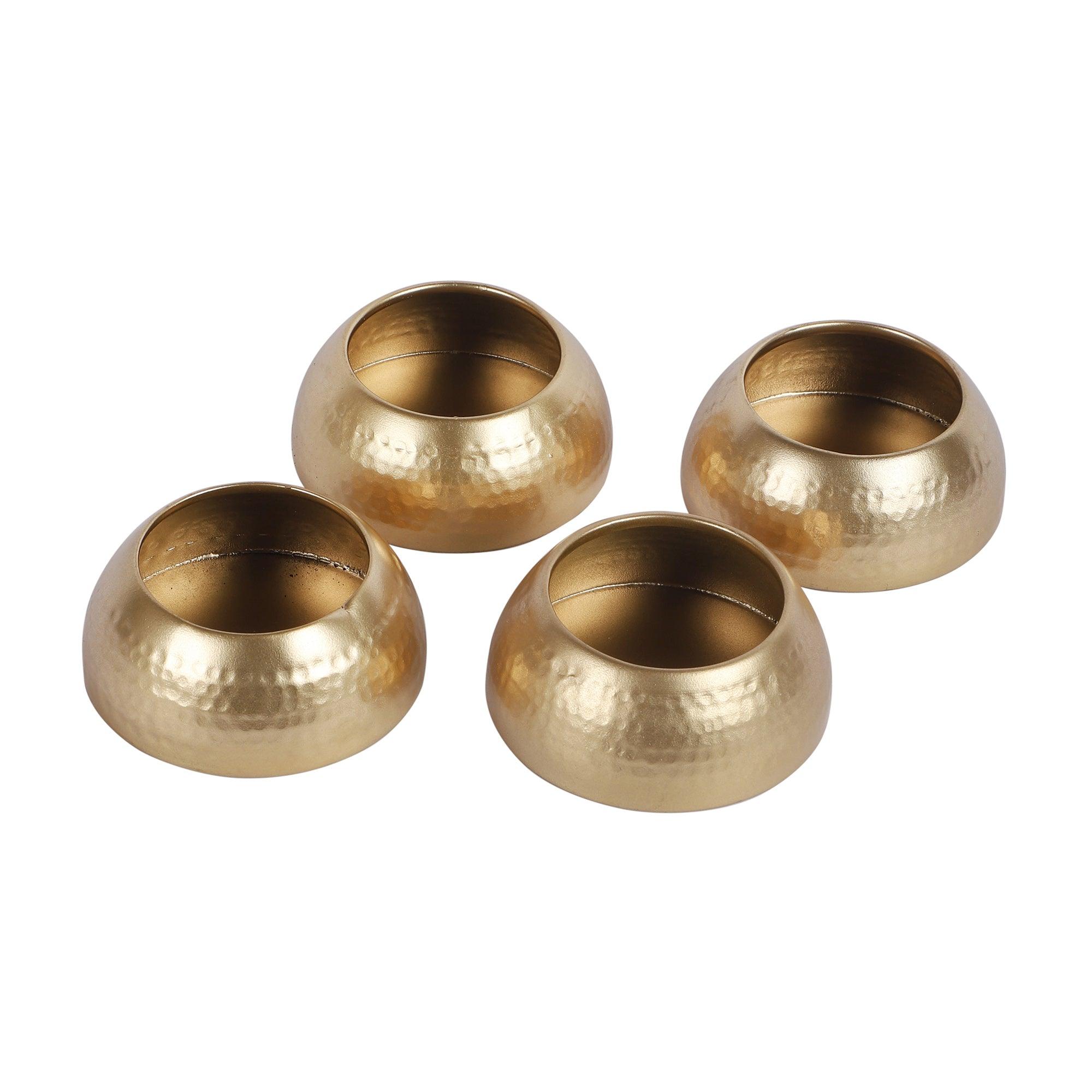 Metal Bowl Planter Set of 4 - WoodenTwist