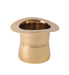Brass Hat Style Planter In Gold Finish - WoodenTwist