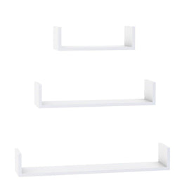 Wooden Handicraft Wall Decor Designer Wall Shelf Pack of 3 - WoodenTwist