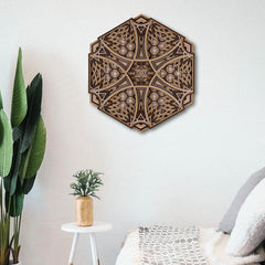 Hexagon Harmony Multi Layer Mandala - WoodenTwist