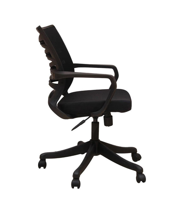 Zigzag Mesh Chair in Black - WoodenTwist