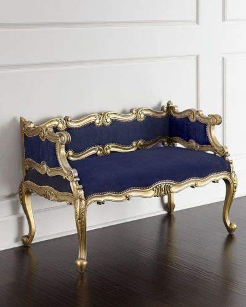 Wooden Twist Engrave 2 Seater Bench
