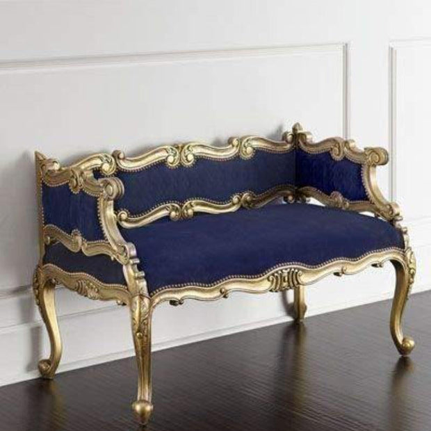 Wooden Twist Engrave 2 Seater Bench