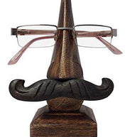 Wooden Nose Shaped Spectacle Holder - Front View