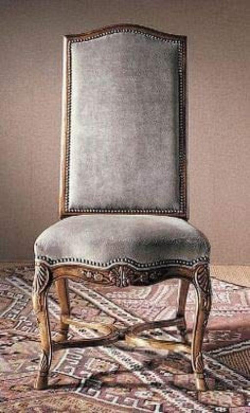 Hand Carved Comfort Cushion Backrest Dining Chair - WoodenTwist