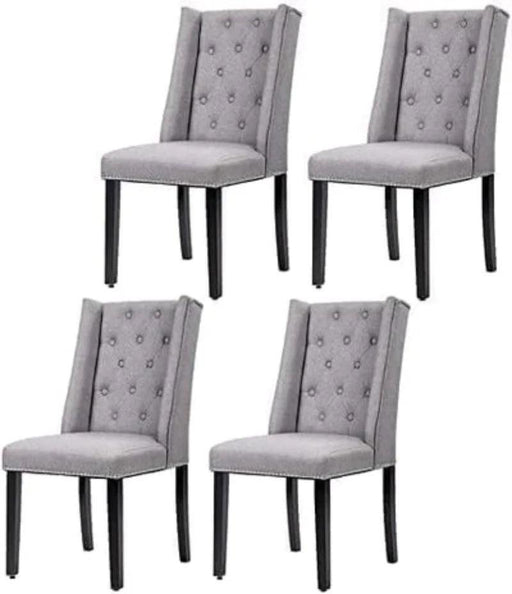 Modern Comfortable Backrest Dining Chair For Living Room (Set of 4) - WoodenTwist