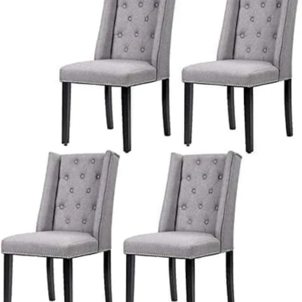 Modern Comfortable Backrest Dining Chair For Living Room (Set of 4) - WoodenTwist