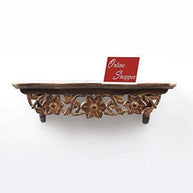 Wooden Fancy Floating Wall Bracket/Book Rack - WoodenTwist