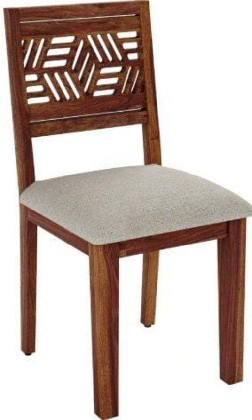 Comfort Seating Cushioned Dining Chair (Teak Finish, Set of 2) - WoodenTwist