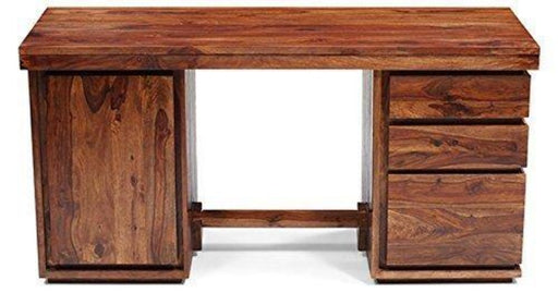 Wooden Handicrafts Study Table Office Desk Cabinet (Sheesham Wood) - WoodenTwist