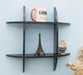 Tier MDF Floating Wall Shelves - (Black) - WoodenTwist