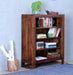 Wooden Handmade Book Shelf Cabinet Teak Finishing (Sheesham Wood) - WoodenTwist
