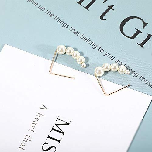 Pearl Earrings for Women and Girls (Golden) - WoodenTwist
