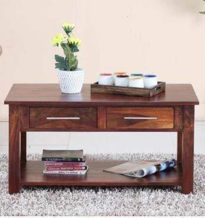 wooden coffee table