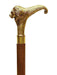 Antique Brass Design Head Handle Vintage Style Wooden Walking Cane Stick - WoodenTwist
