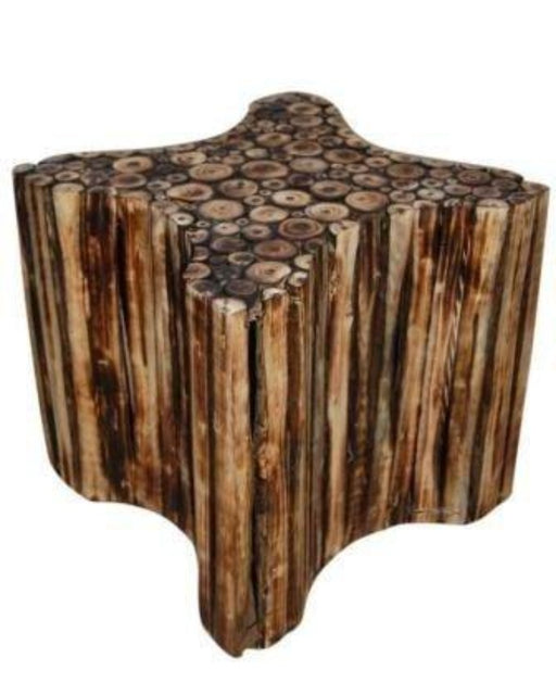 star shaped wooden stool