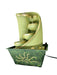 5 Steps Elegant Green Designer Water Fountain with Rotating Crystal Ball - WoodenTwist