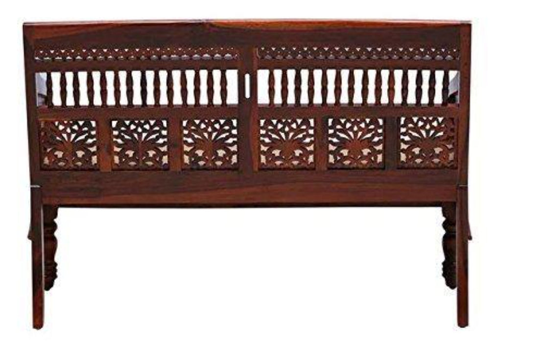 Wooden Intricate Motif Designs Couches (2 Seater Sofa) - WoodenTwist