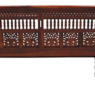 Wooden Intricate Motif Designs Couches (2 Seater Sofa) - WoodenTwist