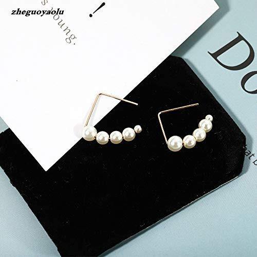 Pearl Earrings for Women and Girls (Golden) - WoodenTwist