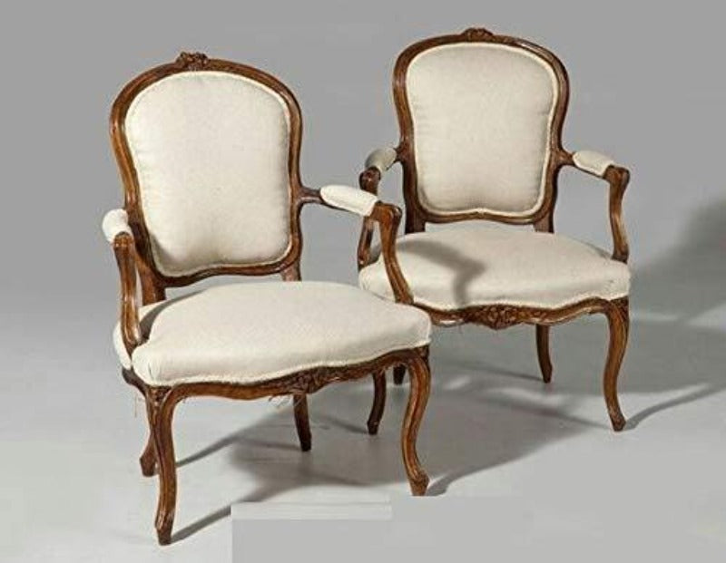 Royal Look Handicraft Armrest Chair (Set of 2 Pcs)