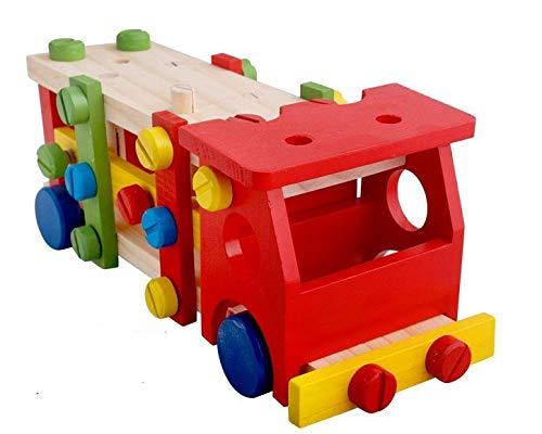 Wooden Assembling Car Puzzle with Hammer, Screw Driver, Wooden and Ball Toy Mechanic Set - WoodenTwist