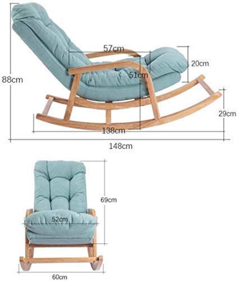 Wooden Teak Wood Rocking Chair