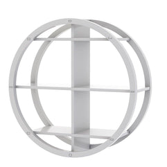 Trendlong PVC Wood Round Floating Wall Shelf - mounting hardware